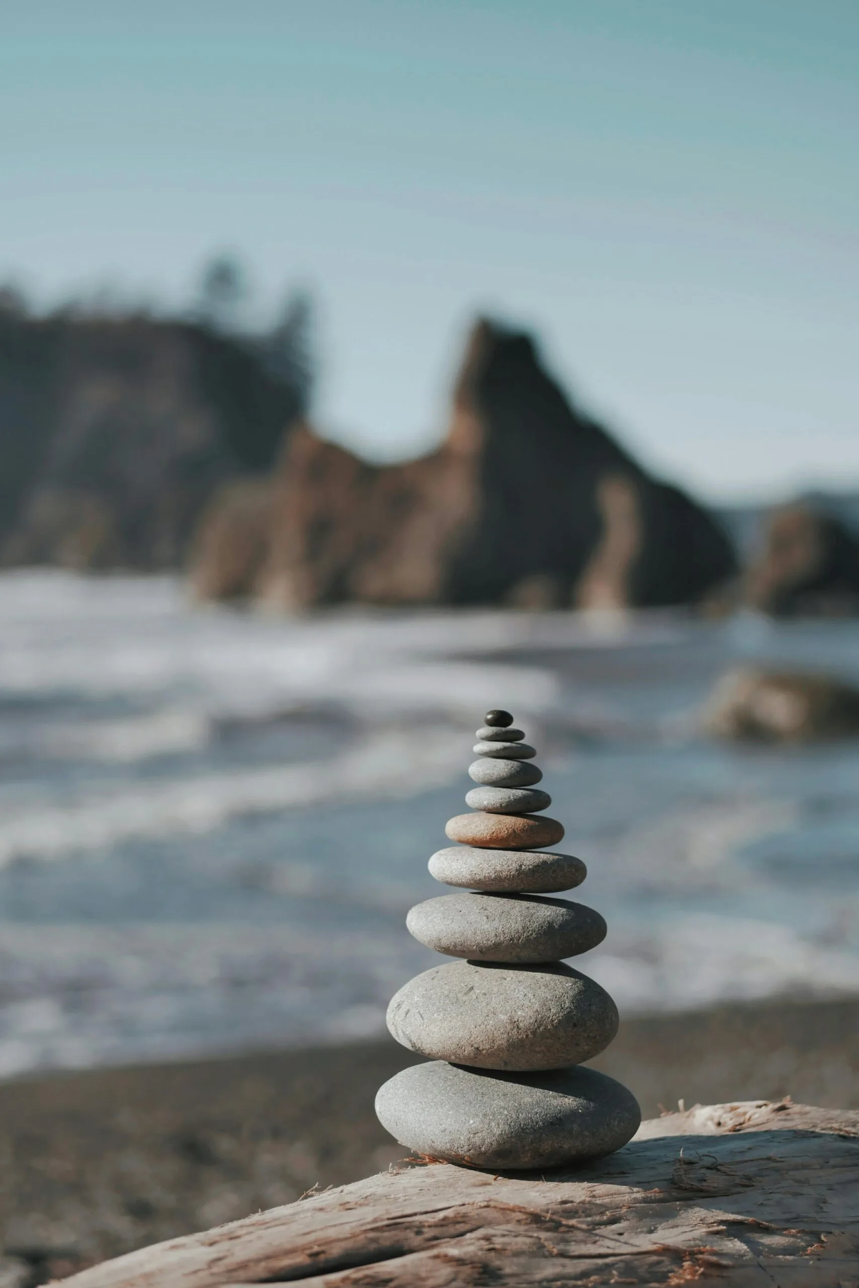 A serene mountain pose symbolizing balance and mindfulness as part of longevity exercises.