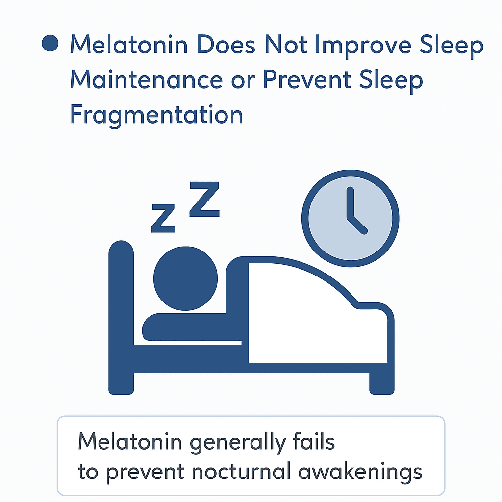 longevity vault melatonin fails to prevent awakenings Melatonin generally fails to prevent nocturnal awakenings